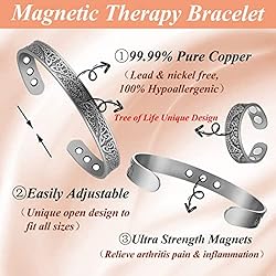 Cigmag Copper Bracelets for Women and Copper