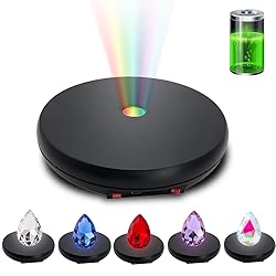 JAYEGT Motorized Rotating Display Stand with LED