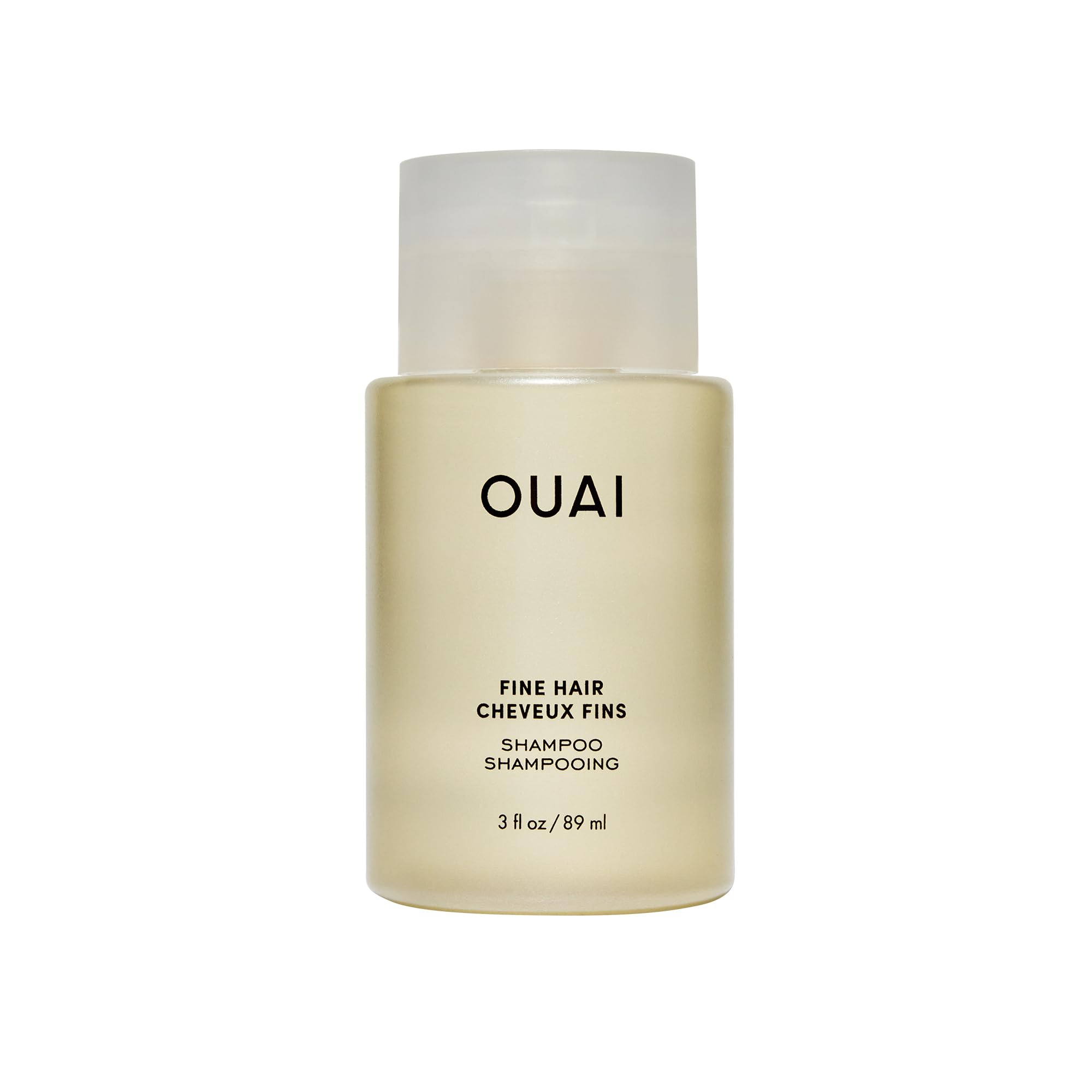 OUAI Fine Shampoo Travel Size - Volumising Shampoo, Strengthening Keratin, Biotin & Chia Seed Oil for Fine Hair - Delivers Clean, Weightless Body - Paraben, Phthalate, Sulfate Free Hair Care - 89ml — image 1