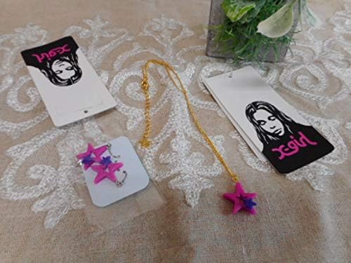 Amazon Co Jp X Girl ネックレス ピアス セットアップ ピンク星型 Popな デザイン 在庫品 ホビー