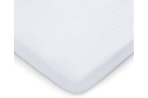 Comfy Cubs Muslin Bassinet Fitted Sheet - 100% Soft Cotton Fabric, Breathable & Gentle for Baby’s Sensitive Skin - Universal 