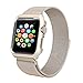Apple Watch Band 42mm, Stainless Steel Watch Mesh Band Magnetic Replacement Wrist Band With Metal Protective Case for Woman/Men Apple Watch Series 2 Series 1 Sport Nike+ Edition-Retro Gold
