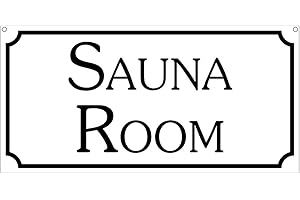 CHEAPYARDSIGNS Sauna Room- 6x12 Aluminum Resort Cruise Spa Club Gym Pool Sign