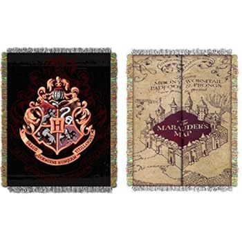 Amazon.com: Harry Potter, "Marauder's Map" Woven Tapestry ...
