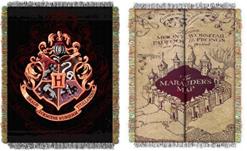 Harry potter combo set 2 throw blankets marauders map &…