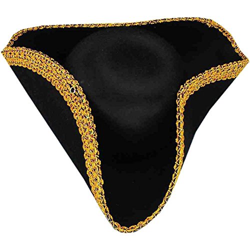 Colonial Style Tricorn Hat - Revolutionary War Deluxe Colonial Tricorn Hat