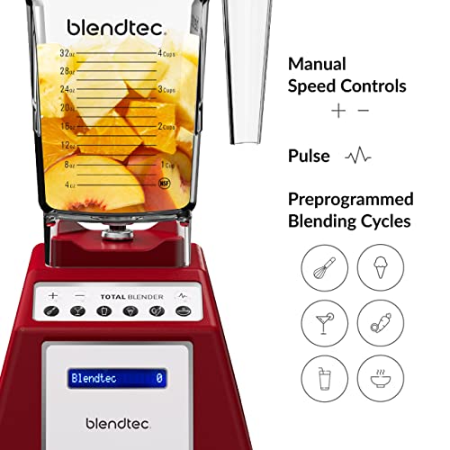Blendtec Total Classic Original Blender and 75 oz FourSide Blender Jar