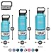 Healthy Human Stainless Steel Water Bottle | Double Walled Vacuum Insulated Water Thermos for Adults | Eco-Friendly Travel Bottles with Leak Proof Lid (Glacier, 21 oz/ 621 ML)