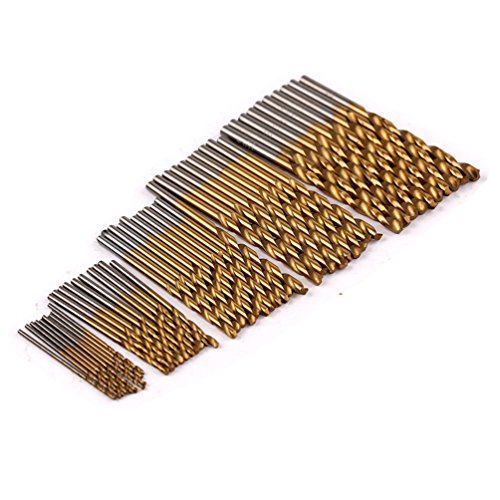 50Pcs HSS Titanium Coated High Speed Steel Twist Drill Bits Tool Set for Size 1mm 1.5mm 2mm 2.5mm 3mm - Thumbnail 4