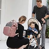 hafmall diaper bag backpack waterproof multifunctional large travel nappy bag
