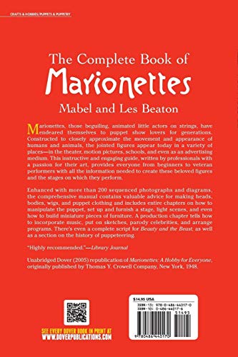The Complete Book of Marionettes (Dover Crafts: Dolls & Toys) - Thumbnail 2