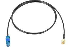 Bingfu Fakra Z Male to SMA Male Vehicle Antenna Adapter Cable 3.28ft for Car Stereo Android Head Unit GPS Navigation FM AM Ra