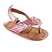 Luvable Friends Girls Sparkly Sandal, Light Pink