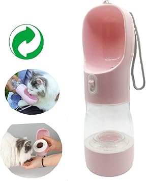 Amazon Masano ペット給水器 携帯用水飲み 給食器ミックスタイプ お散歩 旅行 ランニング アウトドア ドッグウォーターボトル 犬猫 旅行 水飲み物ボトル 水漏れ防止 ポータブル ピンク 5x7cm Masano 水入れ ウォーターボトル 通販