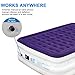 yeacar Air Mattress Blow Up Raised Airbed with Internal High Capacity Pump, Portable Inflatable Bed Queen Size
