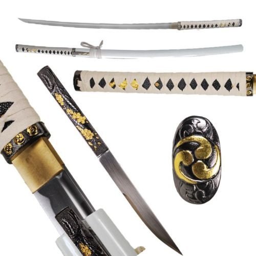 Traditional japanese handmade 1045 carbon steel sharp blade katan…
