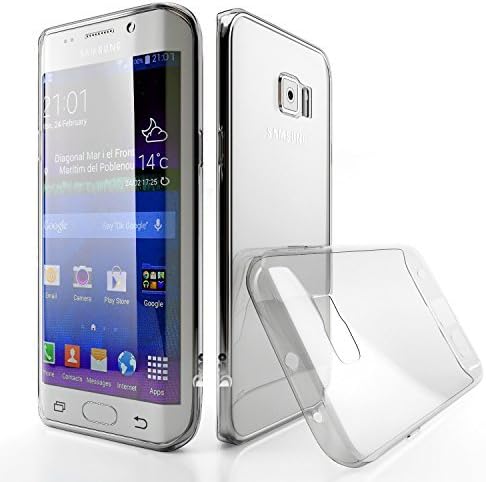 Dreo Crystal Flex Soft TPU Scratch Resistant Slim Easy Grip Case for Galaxy S6 Edge - Retail Packaging - Clear