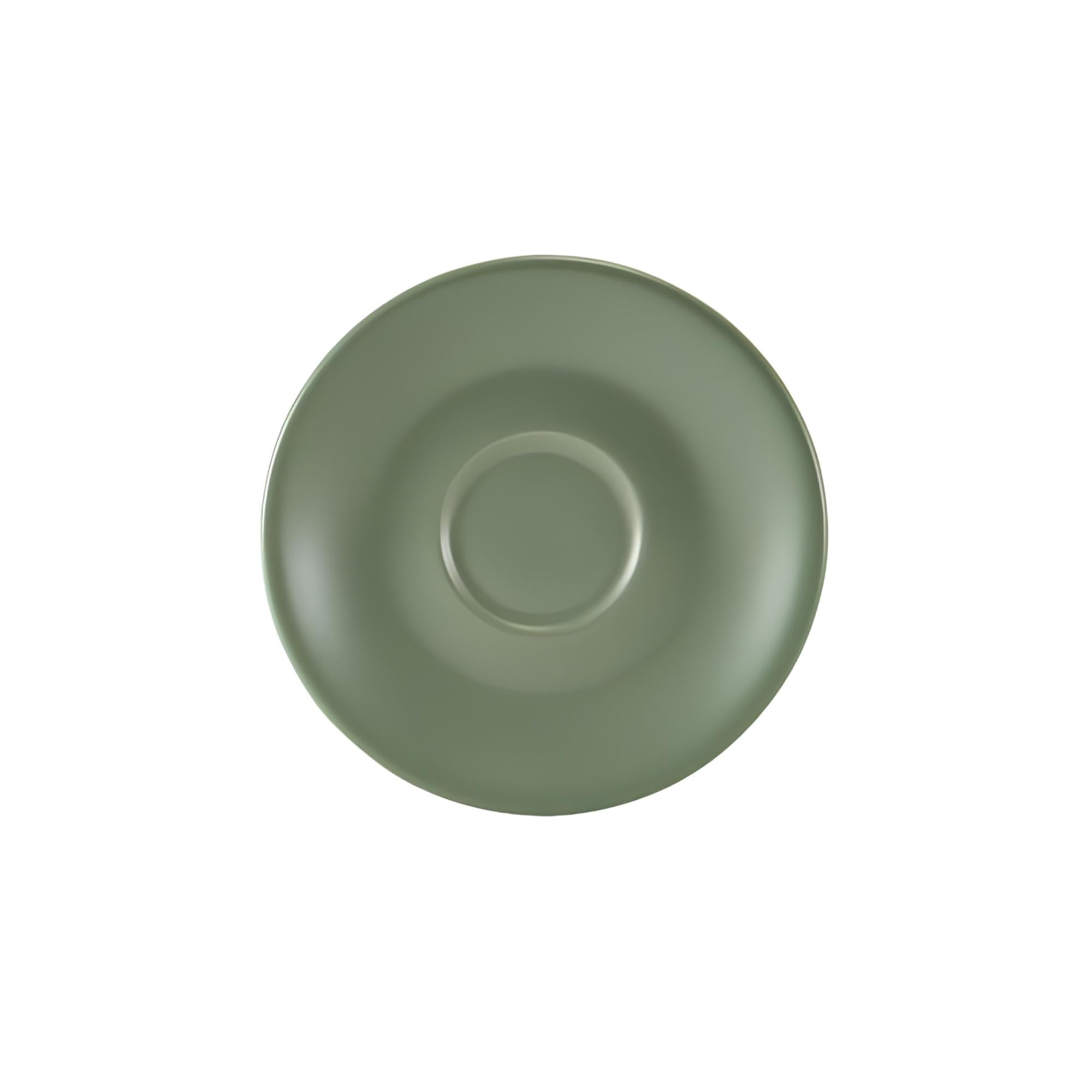 Genware Porcelain Matt Sage Saucer 12cm / 4.75inch, 182112MSG, Pack of 6 — image 1