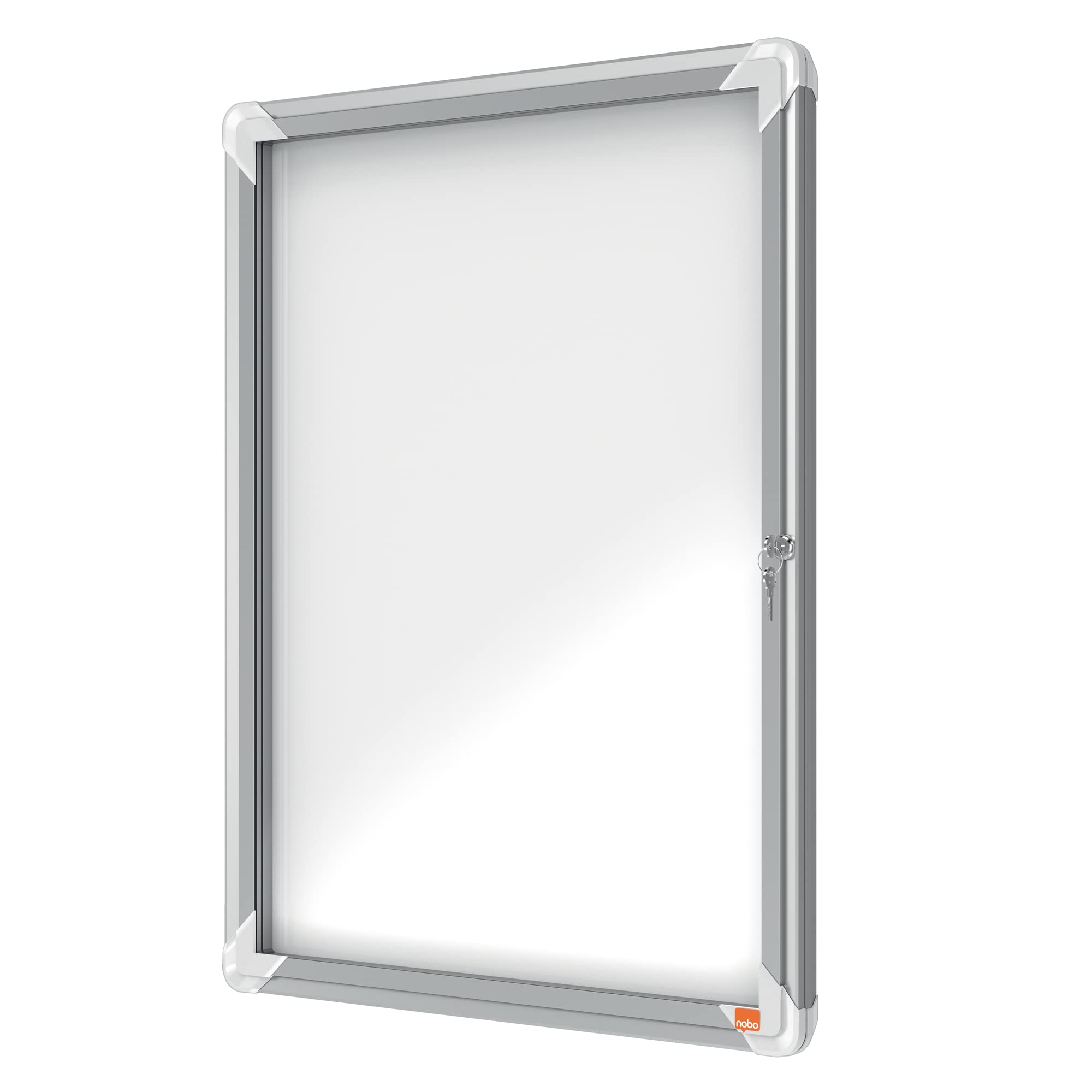 Nobo Outdoor Magnetic Lockable Notice Board 4 x A4, Premium Plus, White, 1902577