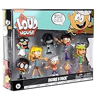 Apalldoo Loud House Action Figure Toys 8 Pieces/Set Lincoln Clyde Lori Lily Leni Lucy Lisa Luna Figure Toys for Children White
