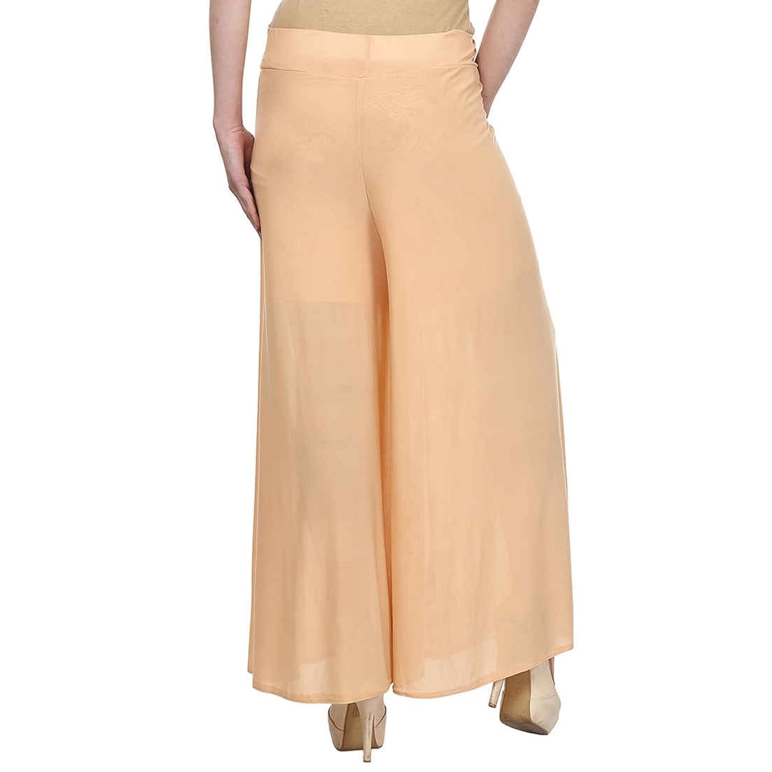 stretchable designer plain casual wear palazzo pant for women's