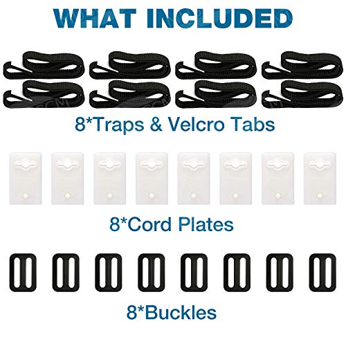 muscccm Pool Solar Cover Reel Attachment Kit, 24 Pcs Pool Solar Cover