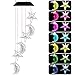 VICOODA Wind Chimes Outdoor, Solar Wind Chimes Color-Changing Moon Star Waterproof Unique Decoration Chimes Mobile Solar Light Mom Birthday Gift for Home Balcony Festival Garden Yard(Moon & Stars)