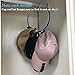 SKEMIX 2 Pcs Multi-Purpose Semicircle Belt Hanger Racks Belt Organizer Storage,Ties Rack Hanger,Shoes Bags Purses Scarf Hats and Clothes Hanger for Closet,Stainless Steel No Slip Cabinet Organizer