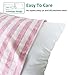 NTBAY Organic Cotton Toddler Pillowcases - Super Soft & Breathable Jersey Cotton Toddler Pillow Cases, 13”x18” Pillow Cases with Envelope Closure, Pink Stripe