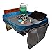 Kids Travel Activity & Snack Tray by On The Go Families- Heavy Duty Side Walls, Solid Lap Desk with Large Pockets for Storage - Portable, Waterproof & Machine Washable - Keep Toddlers Happy in the Car
