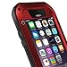 Love Mei Shockproof Water Resistant Dust/Dirt/Snow Proof Aluminum Metal Gorilla Glass Heavy Duty Protection Case Cover for Apple iPhone 6 4.7
