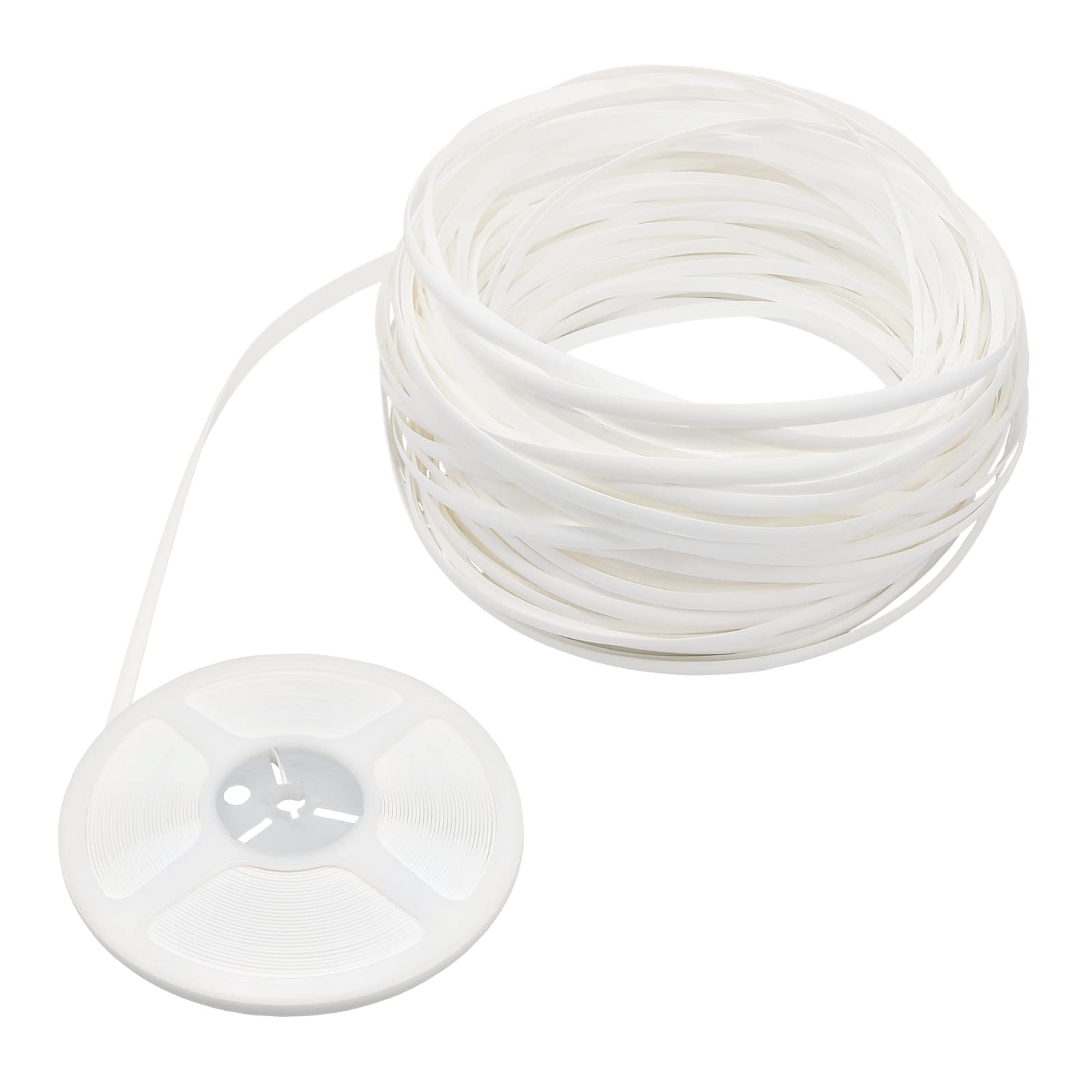 RNY Plastic White Rattan Synthetic Wicker for Knit and Repair Patio Furniture (White, 45 ft)