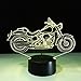 Cirkooh New Motorcycle Motorbike 3D Optical Illusion Table Lamp 7 Colors Change Timing Remote Control and Touch Button LED Light Decor
