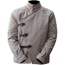 Amazon.com: UGFashions Mens Lightweight Beige Cotton Jacket