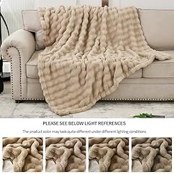 PUMEI Fleece Blanket - Throw Blanket for Couch