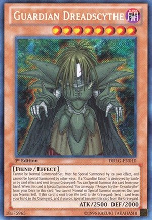 Yu-Gi-Oh! - Guardian Dreadscythe (DRLG-EN010) - Dragons of Legend - Unlimited Edition - Secret Rare