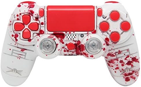 "Blood Splatter 3D" Ps4 Rapid Fire Custom Modded Controller 35 Mods for COD BO3, BO2, Advanced Warfare, Destiny, Ghosts Quick Scope Auto Run Sniper Breath and More