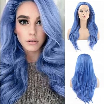 blue hair wig