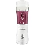 Hamilton Beach Portable Blender for Shakes and Smoothies with 14 Oz BPA Free Travel Cup and Lid, Durable Stainless Steel Blad