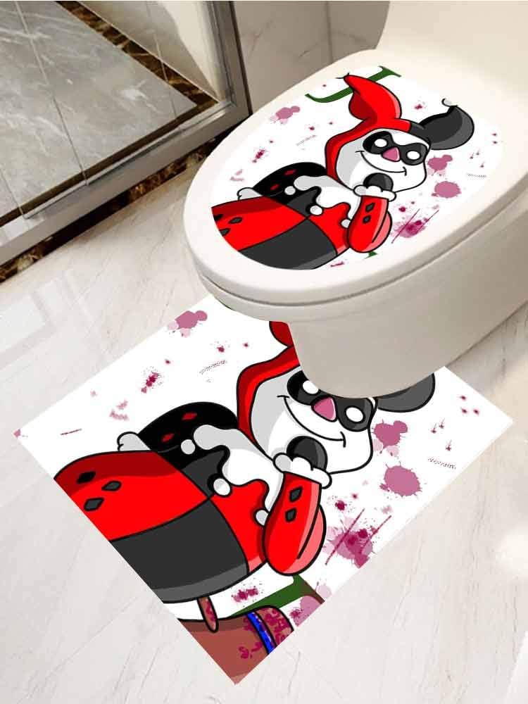 auraisehome self adhesive toilet paste set 2 harley quinn piglet winnie the pooh dc comic joker cartoon quinlet resistant to water wall stickers murals amazon canada auraisehome self adhesive toilet paste