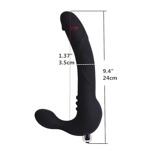 Starabu Silikon Double Penetration endete vibrierenden Strapless Strap On Dildo Dong