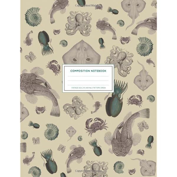 Coral Composition Notebook: College Ruled Lined Journal, Classic 7.5 X 9.25 Size, 110 Pages, Softcover. Vibrant White Coral Drawings On A Bright Red
