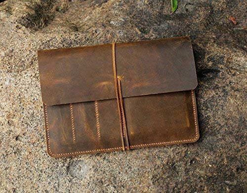 Personalized distressed leather 2018 new iPad case portfolio bags sleeve for New iPad Pro 10.5 11 12.9 IPN05SP