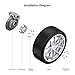 RockTrix - 2 inch Wheel Spacers (6x135, 87.1mm Bore, 14x2 Studs Nuts Coarse Thread) Compatible with Ford Expedition F150 F-150 Lincoln Navigator Mark LT - Silver 50mm Adapters 4pcs