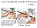MasterChinese Large Wolf Chinese Calligraphy Watercolor Sumi Drawing Brush (Wolf Hair) - 2.4x7.8cm (.94x3.”)