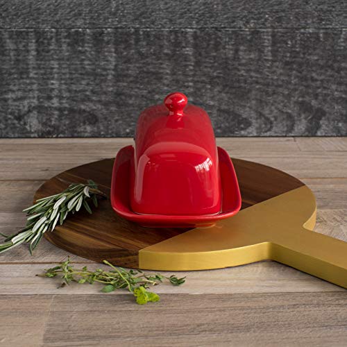 Now Designs Butter Dish, Red Pricepulse