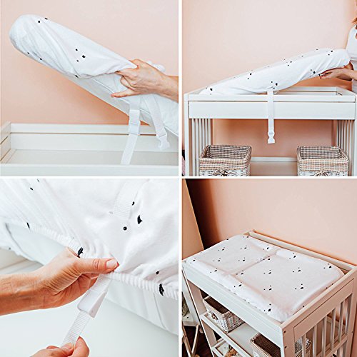 Changing Pad Cover Boy&Girl by Margottd | Soft Absorbent Diaper Changing Table Cover Top for Infants and Toddlers + eBook