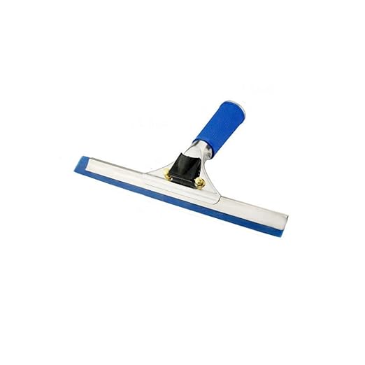 Blue stainless steel glass squeegees windows wipers rubber