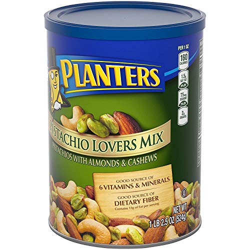 PLANTERS Pistachio Lover's Mix, 1.25 lb. Resealable Canister - Deluxe Pistachio Mix: Pistachios, Almonds & Cashews… - Image 5