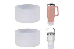 MLKSI 2Pcs Silicone Boot for Stanley 40 oz 30 oz Cup Accessories, Protector Silicone Water Bottle Bottom Sleeve for Stanley 40 oz 30 oz Tumbler Simple Modern Tumbler